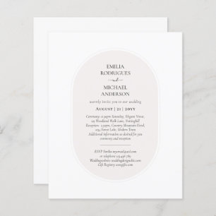 Papier BUDGET BILINGUE À double face Mariage Blanc Beige