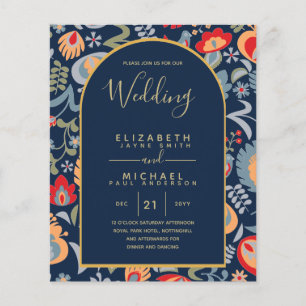 Papier BUDGET Bilingue Espagnol Anglais Boda Mariage