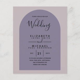 Papier BUDGET Bilingue Espagnol Boda Anglais Mariage