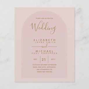 Papier BUDGET Bilingue Espagnol Boda Anglais Mariage
