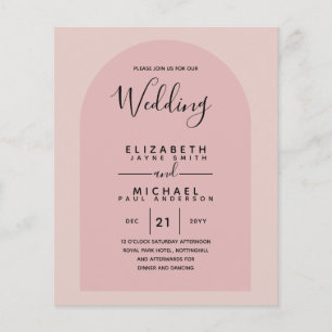 Papier BUDGET Bilingue Espagnol Mariage Anglais Mariage