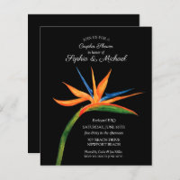 Budget Bird of Paradise Couples Invitations de dou