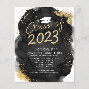 Papier Budget Black Gold Parties scintillant Alcool Enk G