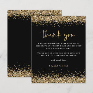 Papier Budget Black Gold Parties scintillant Vingt et pre