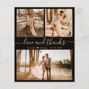 Papier Budget Black Gold Photo Collage Mariage Merci