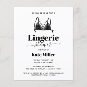 Papier BUDGET Black Ooh La Lingerie Fête des mariées