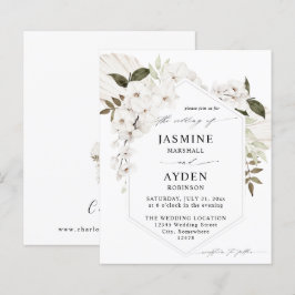 Papier Budget Blanc Boho Floral Mariage V2 LN
