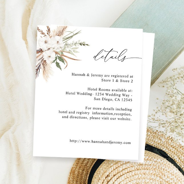 Papier Budget Blanc Floral Boho été (Créateur téléchargé)