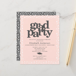 Papier Budget bleu rose gris casquette audacieux invitati