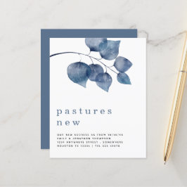 Papier Budget Blue Foliage Moving Nouveau détail d'adress