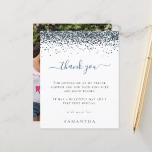 Papier Budget Blue Parties scintillant photo Fête des mar