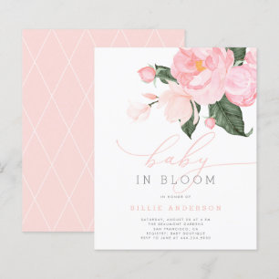Papier Budget Blush rose Floral Baby en Fleur Douche fill
