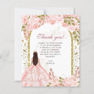 Papier BUDGET Blush rose Floral Photo Quinceañera