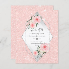 Papier BUDGET Blush Rose Roses All-in-1 Mariage Date de s