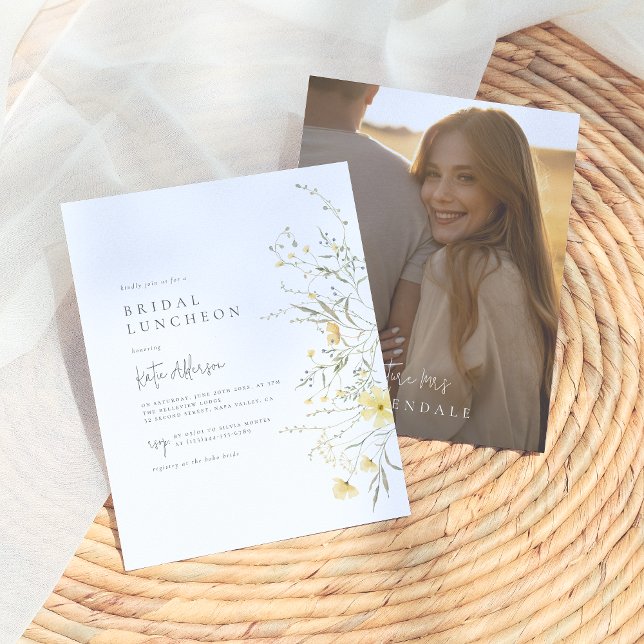 Papier Budget Bohemian Fleur sauvage Fête des mariées pho (Créateur téléchargé)