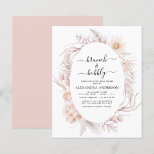 Papier Budget Boho Brunch et Fête des mariées Bubbly