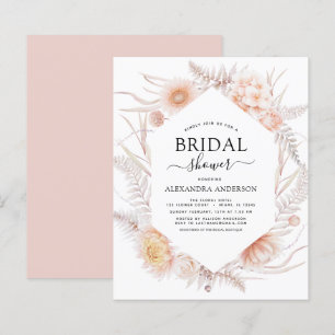 Papier Budget Boho Chic Dusty Pink Desert Fête des mariée