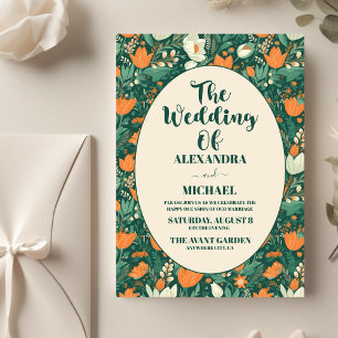 Papier Budget Boho Chic Retro Coloré Floral Mariage