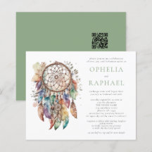 Budget Boho coloré Dreamcatcher Mariage Sage