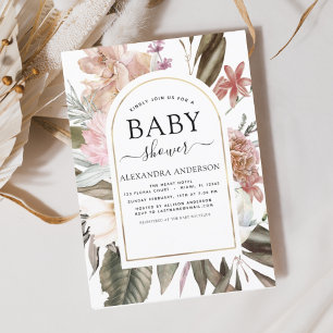 Papier Budget Boho Dusty Pink Burgundy Baby shower