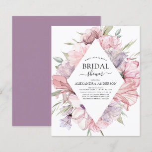 Papier Budget Boho Dusty rose violet Fête des mariées