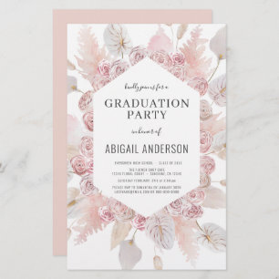 Papier Budget Boho Grad Class of 2023 Party Invitation