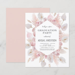 Papier Budget Boho Grad Class of 2023 Party Invitation