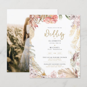 Papier BUDGET BOHO Mariage Inviter téléchargement numériq
