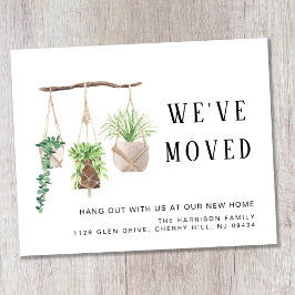 Papier Budget Boho Nouveau Plantes de la maison déménager