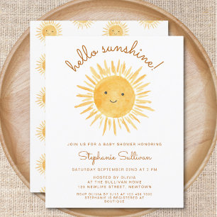 Papier Budget Bonjour Sunshine Baby shower Invitation