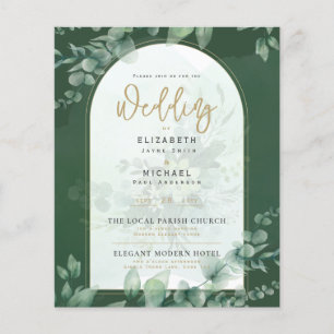 Papier Budget Botanique Eucalyptus Mariage INVITE