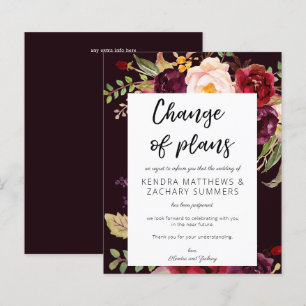 Papier Budget Bourgogne Marsala Floral DB Changement de P