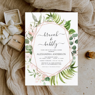 Papier Budget Brunch & Bubbly Fête des mariées verdure