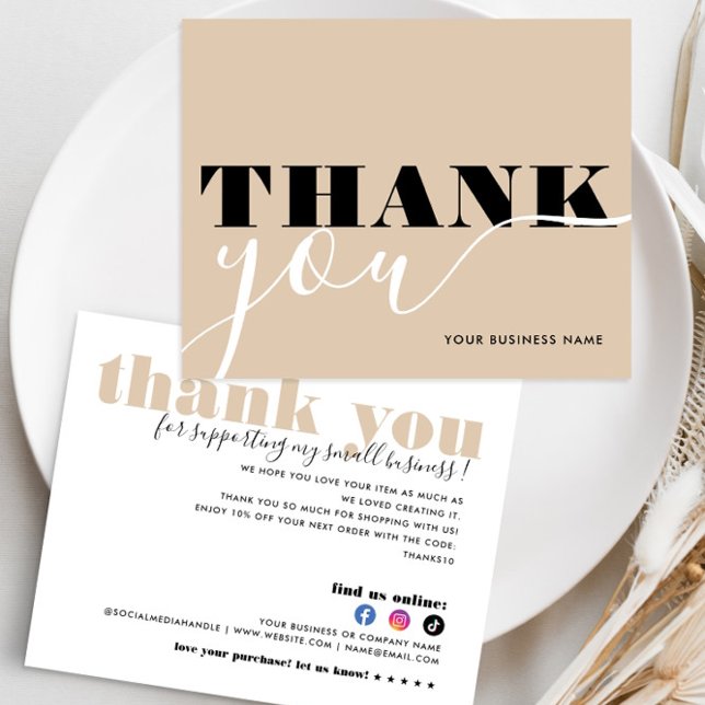 Papier Budget Business Merci Pour Votre Commande D'Achat (Créateur téléchargé)