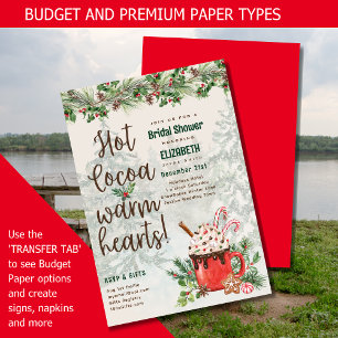 Papier BUDGET Cacao chaud Coeurs chauds Fête des mariées 