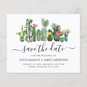 Papier Budget Cactus Cactus Succulent Floral Enregistrer 