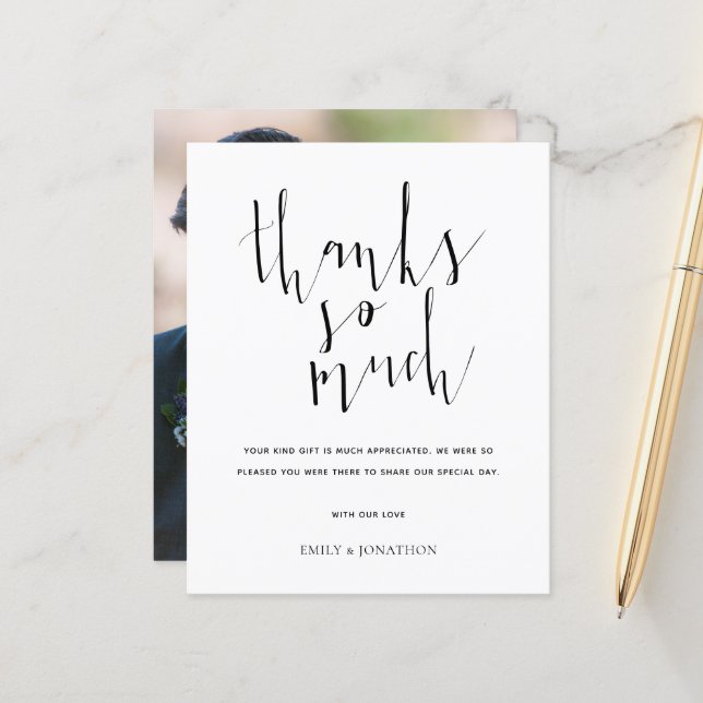 Papier Budget Calligraphie N'importe quelle couleur Maria (Devant/Arrière en situation)