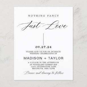 Papier Budget Calligraphie Rien de fantaisie Juste Amour 