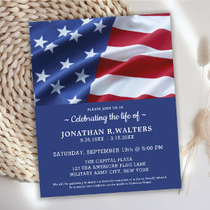 Papier Budget Célébration De La Vie Invitation Drapeau Am