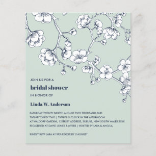 Papier BUDGET Cerise Blossom Marine Sage VERT
