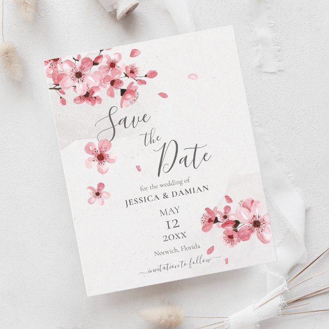 Papier Budget Cherry Blossom Floral Wedding Enregistrer L (Créateur téléchargé)