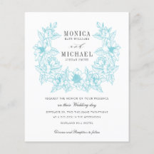 BUDGET Chic AQUA Magnolia Mariage de couronne