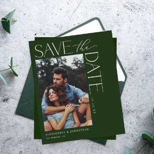Papier Budget Chic Design Photo Enregistrer la date 2 DGr