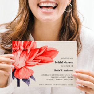 Papier BUDGET Chic Fleur Fleur Orange Fête des mariées