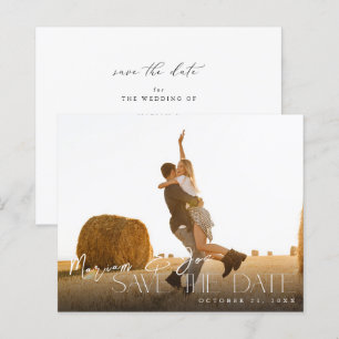 Papier Budget Chic Photo Strip Enregistrer la date 2