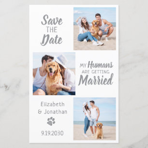 Papier Budget Chien Mariage photo Collage Enregistrer la