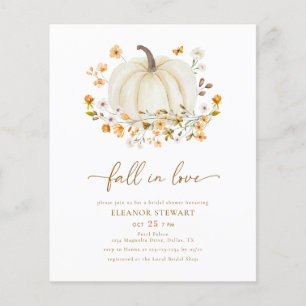 Papier BUDGET Chute d'amour Floral Citrouille Fête des ma