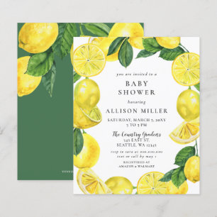 Papier Budget Citron Baby shower neutre pour les femmes I