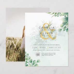 Papier BUDGET CODE DE PHOTOGRAPHIE Faire-part de mariage 