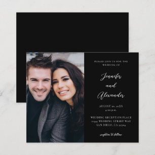 Papier Budget Côté Photo Mod El Calligraphie Mariage Noir